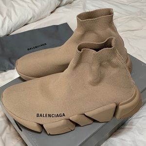 Balenciaga Speed 2.0 LT Sock Sneaker Beige (Women size: 38 EUR)